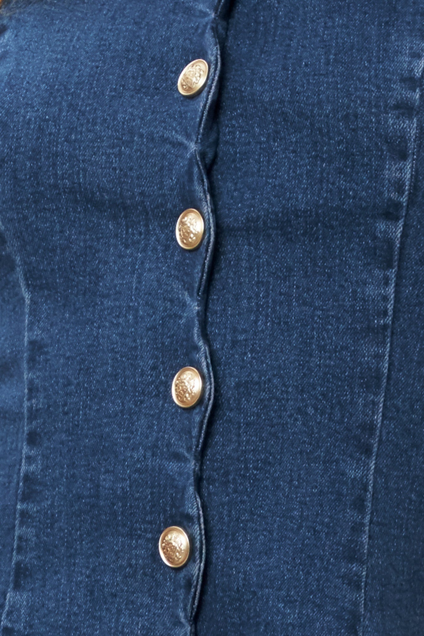 MODERN SWEET DENIM MINI DRESS Flying Tomato