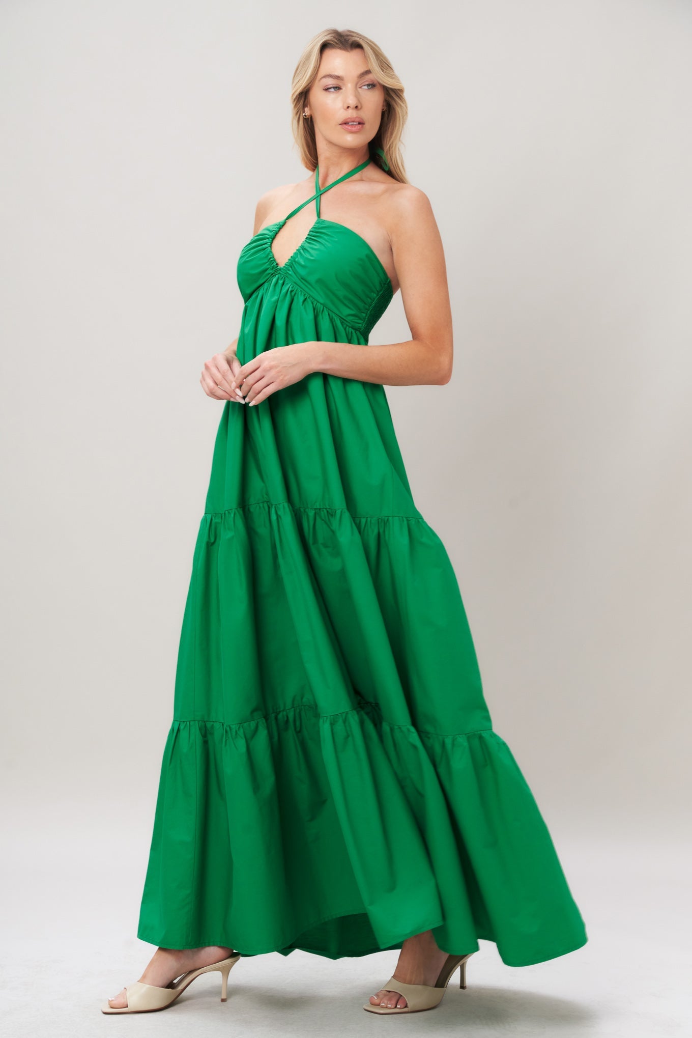 TROPIC STATEMENT WOVEN MAXI DRESS Flying Tomato