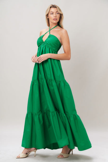 TROPIC STATEMENT WOVEN MAXI DRESS Flying Tomato