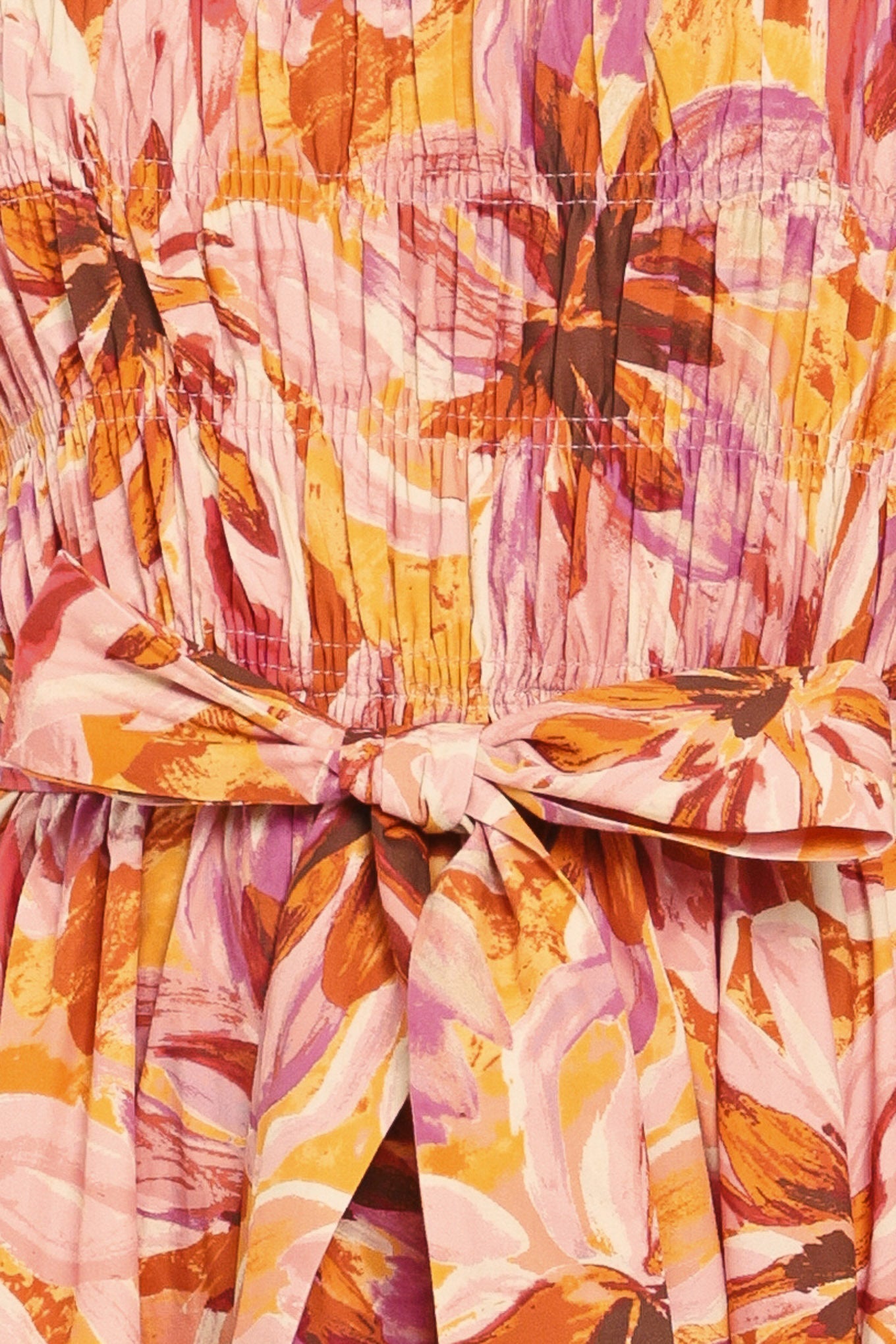 APRICOT BLOSSOM WOVEN MIDI DRESS Flying Tomato