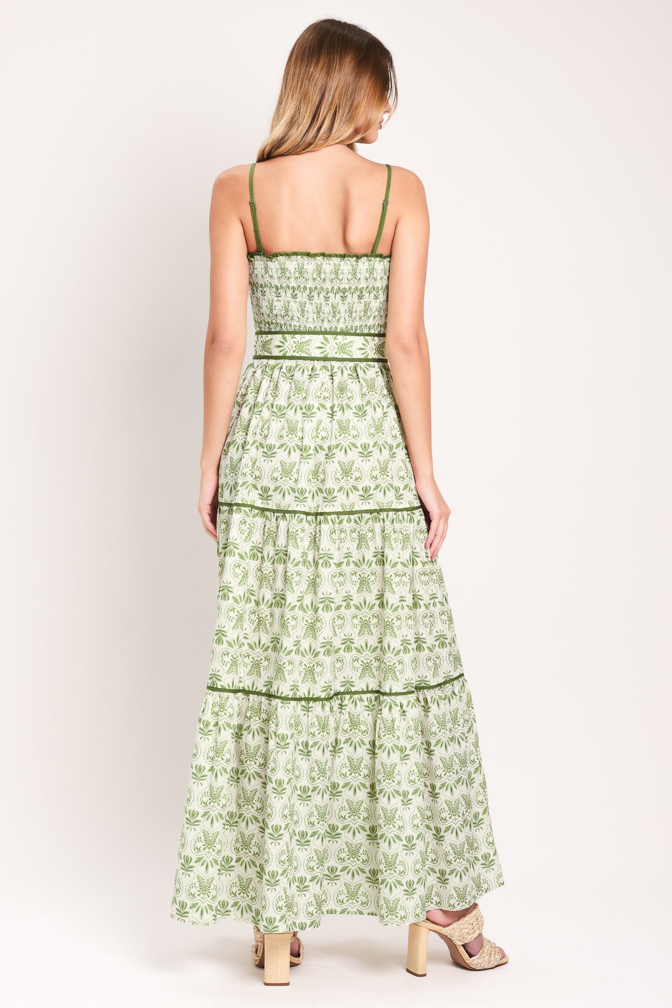 DAINTY FLORA WOVEN MAXI DRESS Flying Tomato