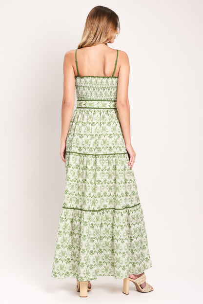DAINTY FLORA WOVEN MAXI DRESS Flying Tomato
