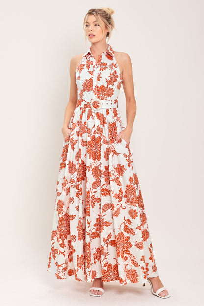 PORTOFINO SUN WOVEN MAXI DRESS Flying Tomato