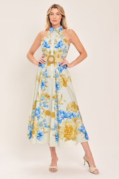 SUNNY DAYDREAM WOVEN MIDI DRESS Flying Tomato