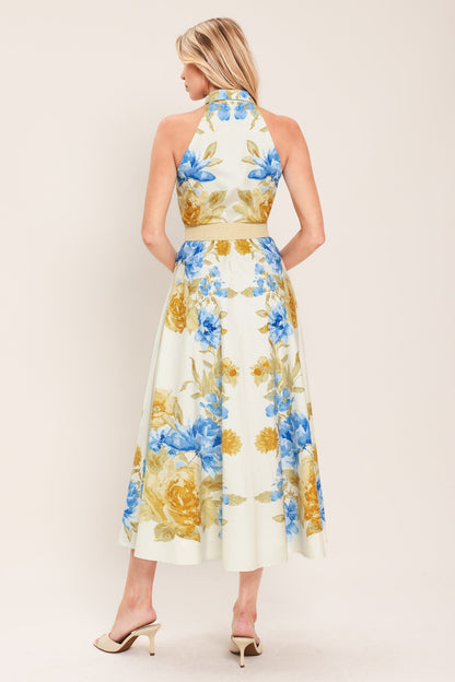 SUNNY DAYDREAM WOVEN MIDI DRESS Flying Tomato