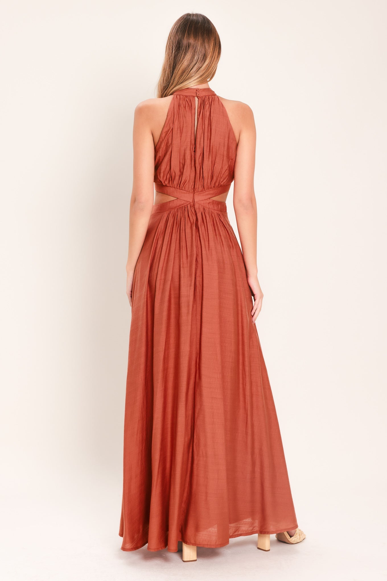 HOT GIRL WOVEN MAXI DRESS Flying Tomato