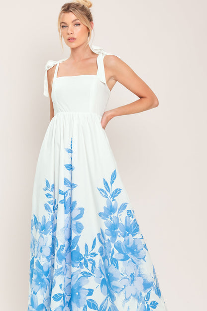 CLOUD BLOSSOM WOVEN MAXI DRESS Flying Tomato