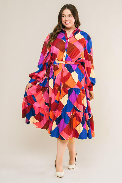 WISE WOMAN WOVEN MIDI DRESS Flying Tomato