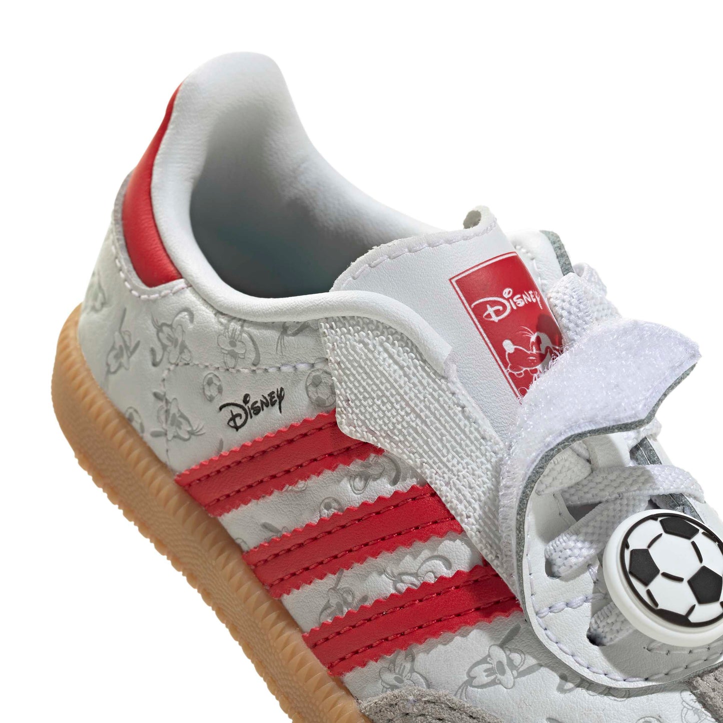 Adidas (TD) Disney Samba OG Elastic Lace - White/Red Denim Exchange
