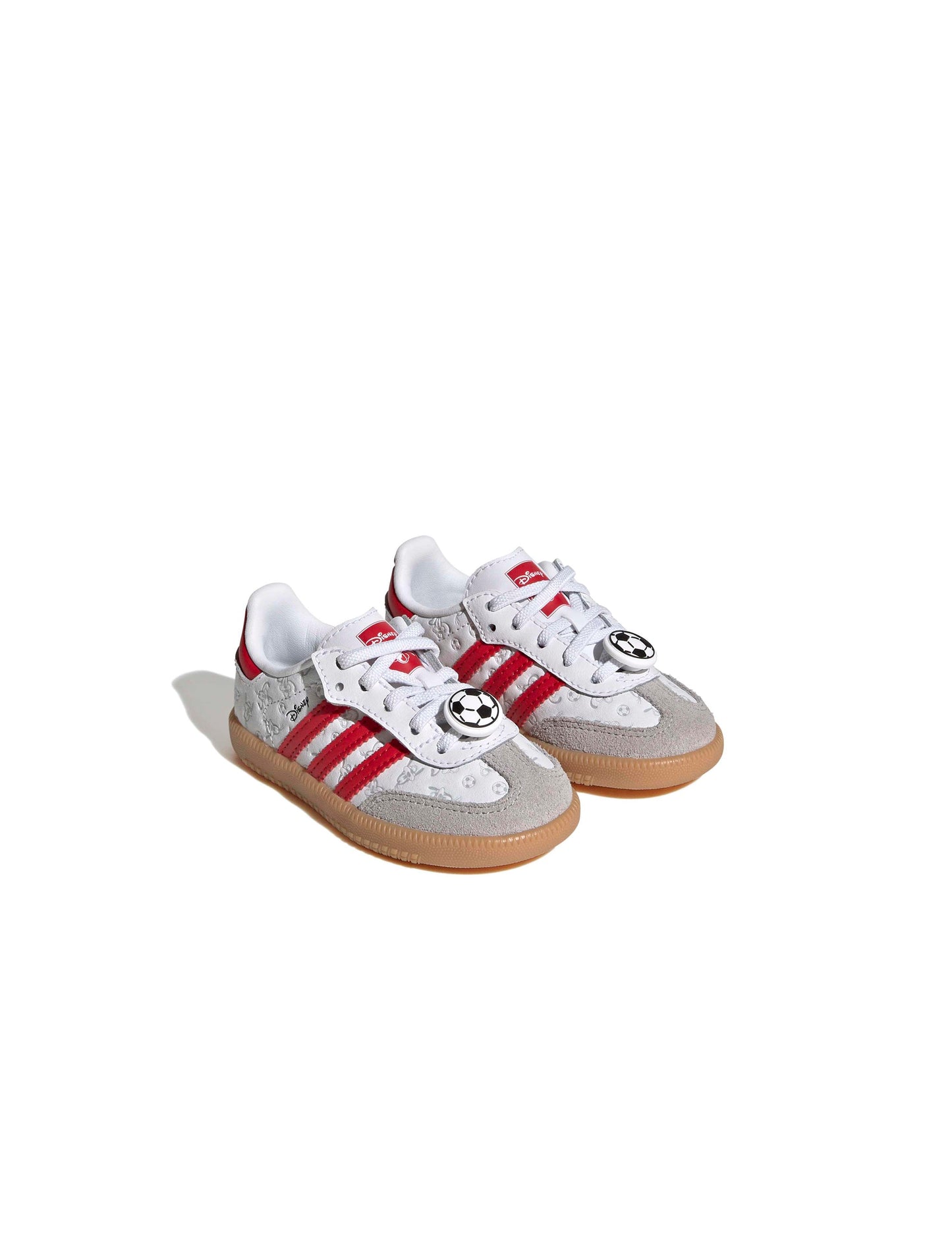 Adidas (PS) Disney Samba OG Elastic Lace - White/Red Denim Exchange