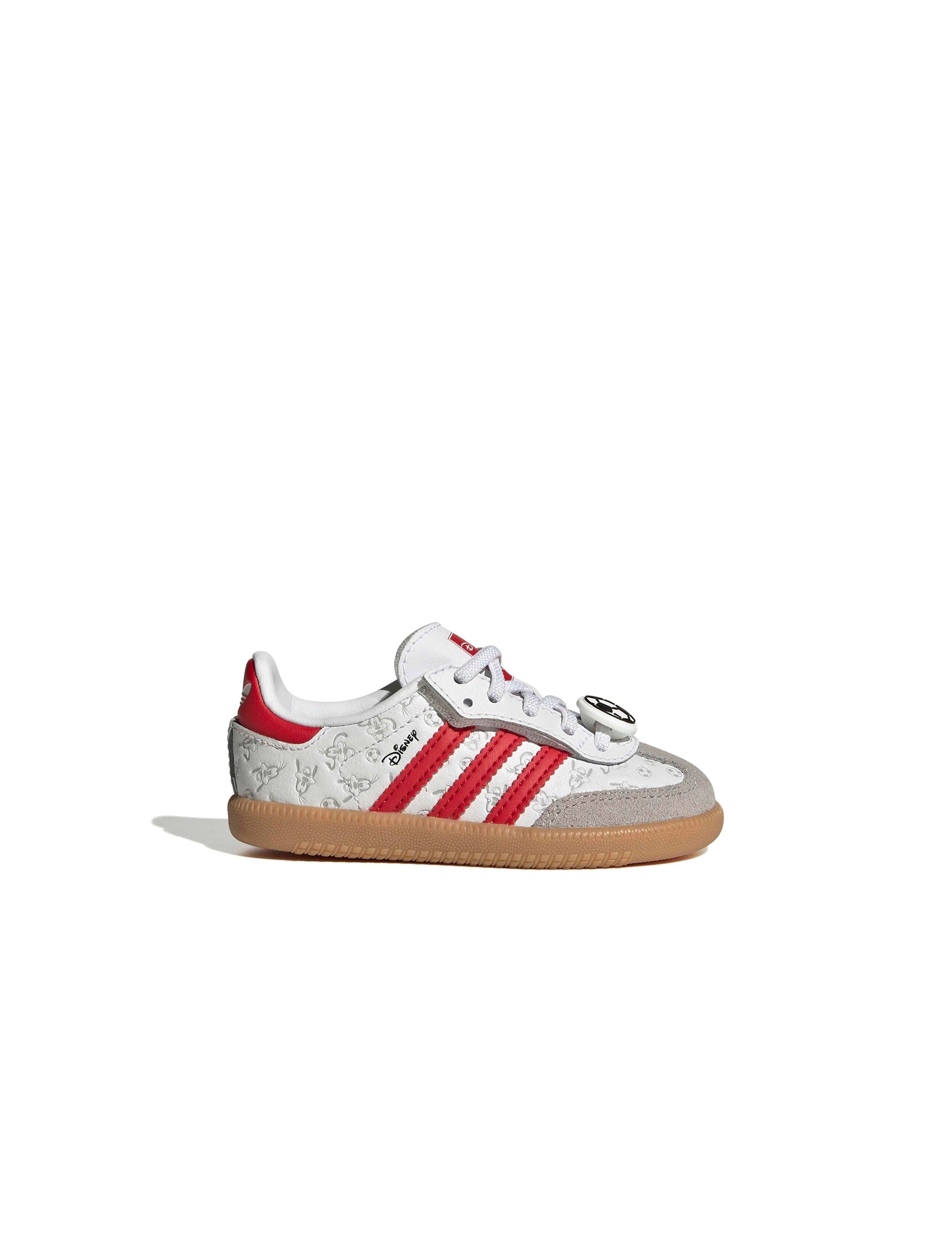 Adidas (PS) Disney Samba OG Elastic Lace - White/Red Denim Exchange
