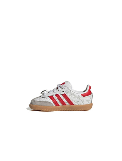 Adidas (PS) Disney Samba OG Elastic Lace - White/Red Denim Exchange