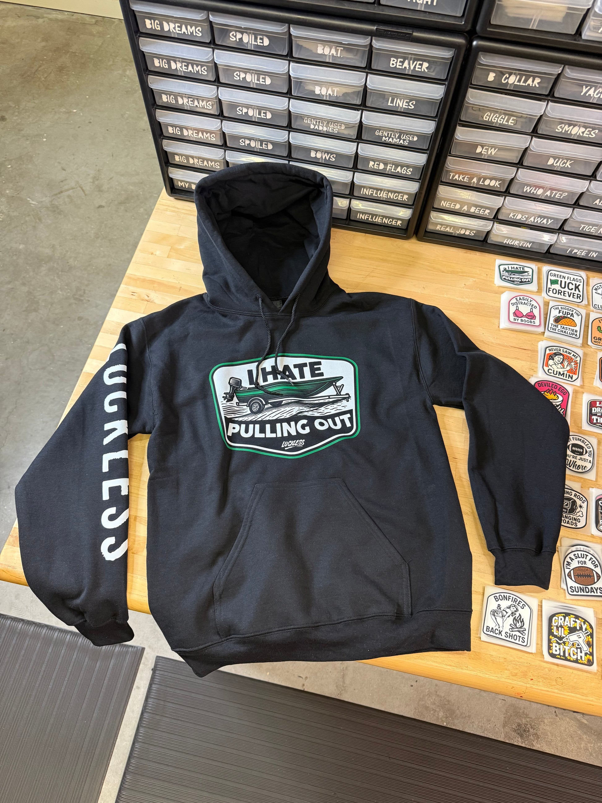 I Hate Pulling Out Hoodie Luckless Outfitters