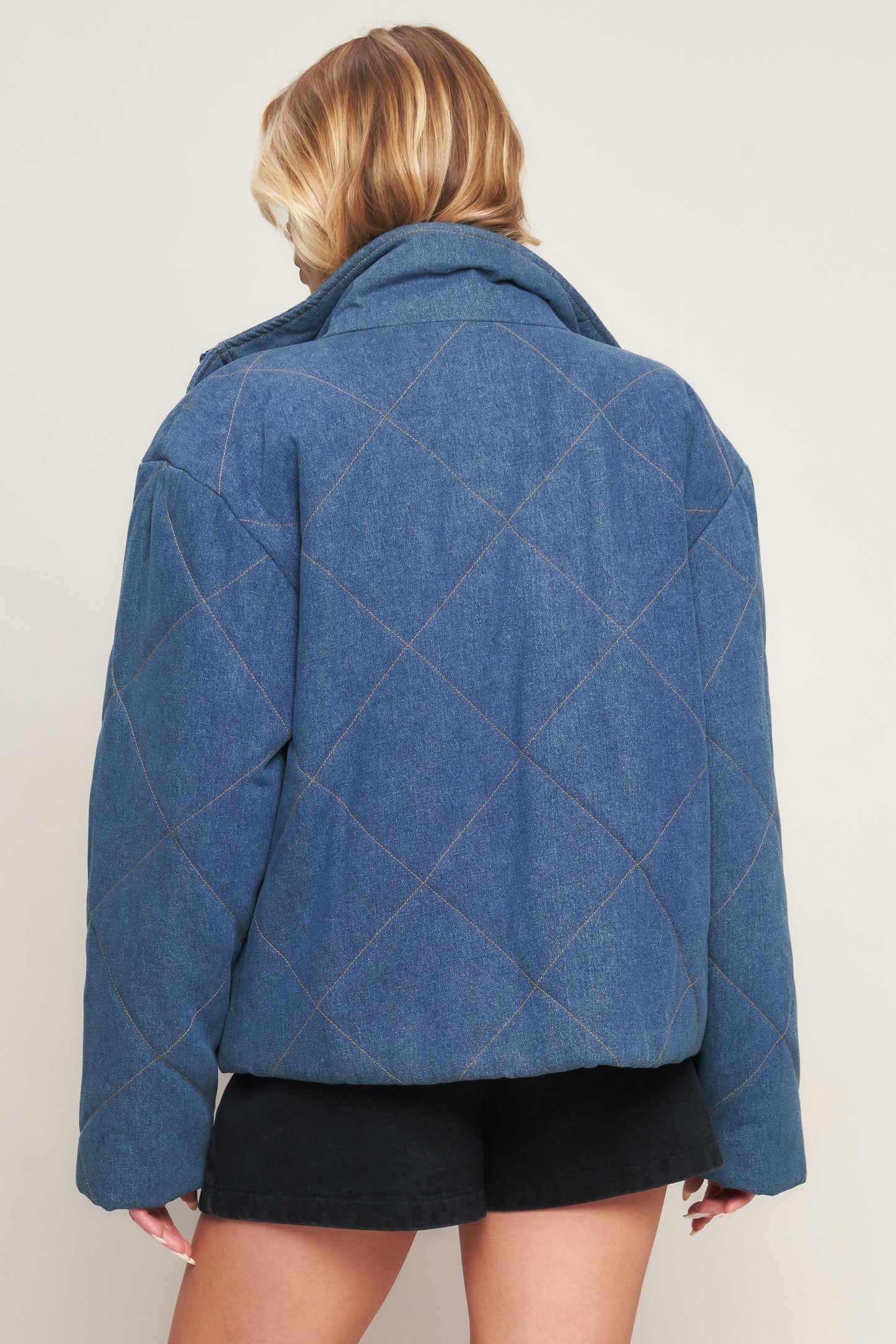 FOR GOOD QUILTED DENIM JACKET Flying Tomato