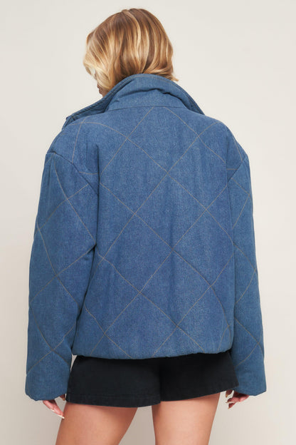 FOR GOOD QUILTED DENIM JACKET Flying Tomato