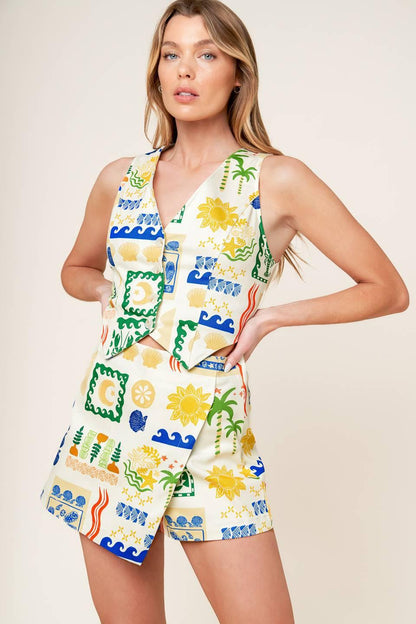 BON VOYAGE WOVEN VEST Flying Tomato