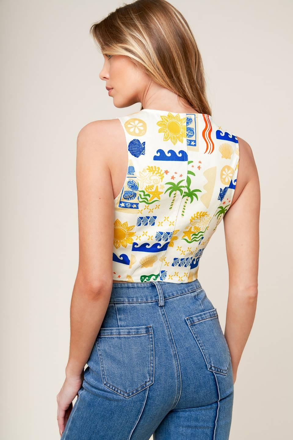 BON VOYAGE WOVEN VEST Flying Tomato