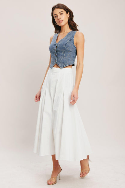 EURO SUMMER DENIM VEST Flying Tomato