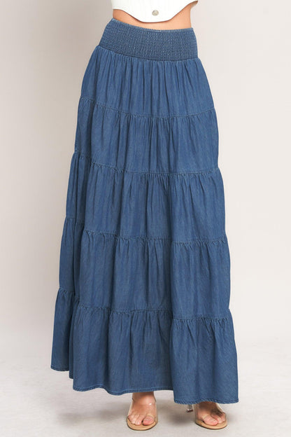 SUMMER SIMPLICITY LIGHTWEIGHT MAXI SKIRT Flying Tomato
