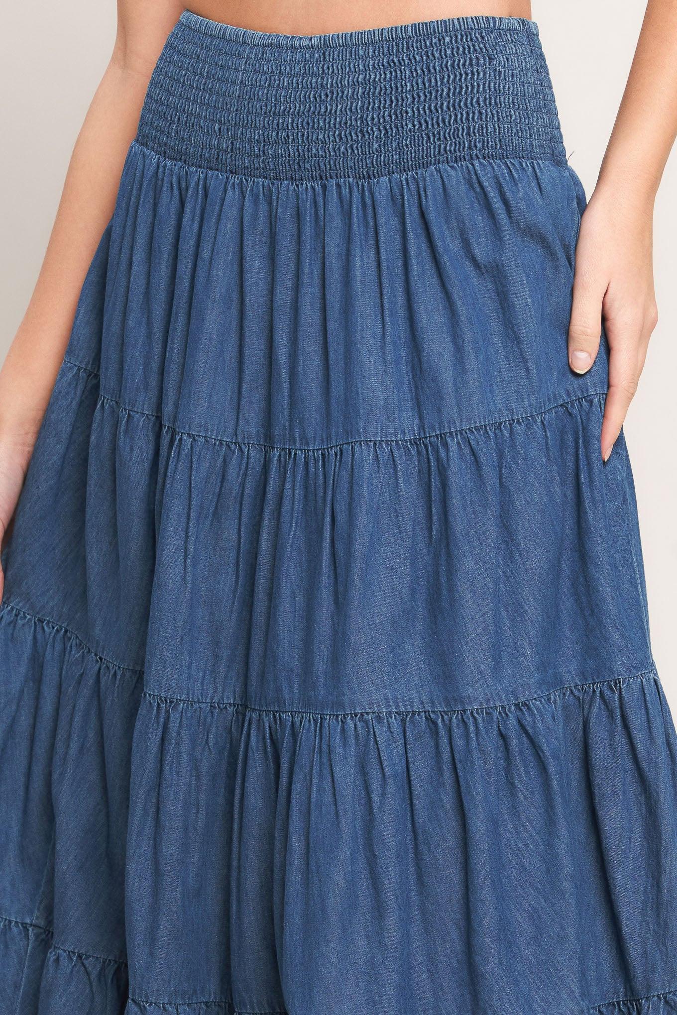 SUMMER SIMPLICITY LIGHTWEIGHT MAXI SKIRT Flying Tomato