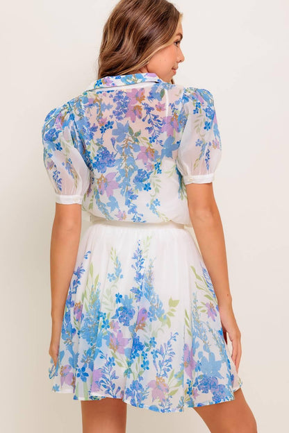 SUNSET SAIL WOVEN MINI FULL SKIRT Flying Tomato
