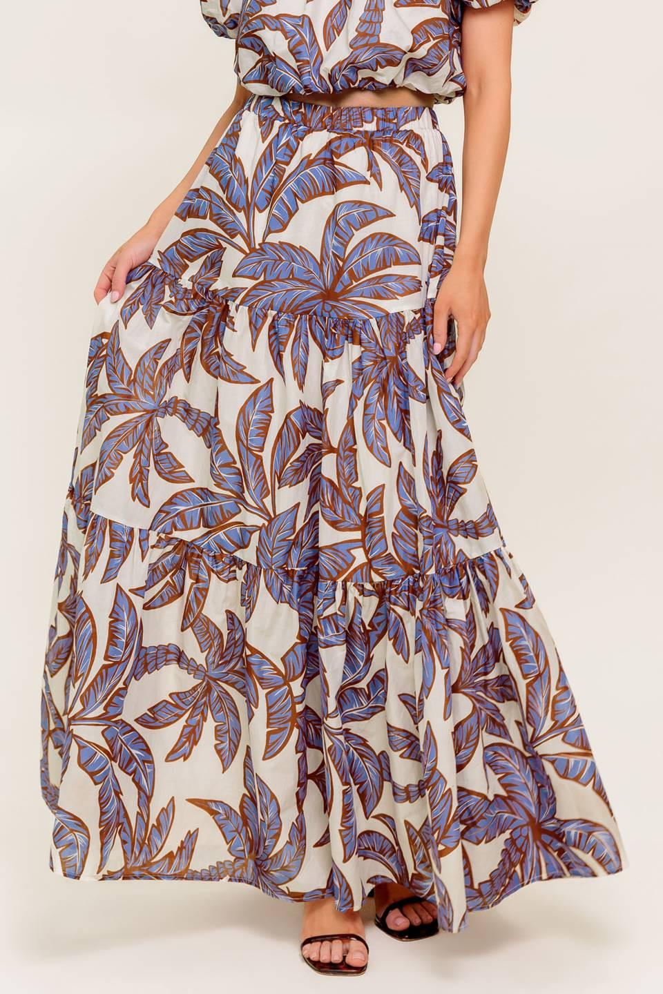 PETAL WALTZ WOVEN MAXI SKIRT Flying Tomato