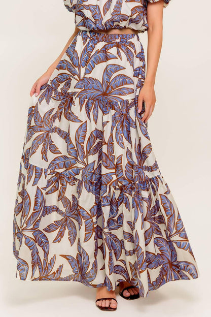 PETAL WALTZ WOVEN MAXI SKIRT Flying Tomato