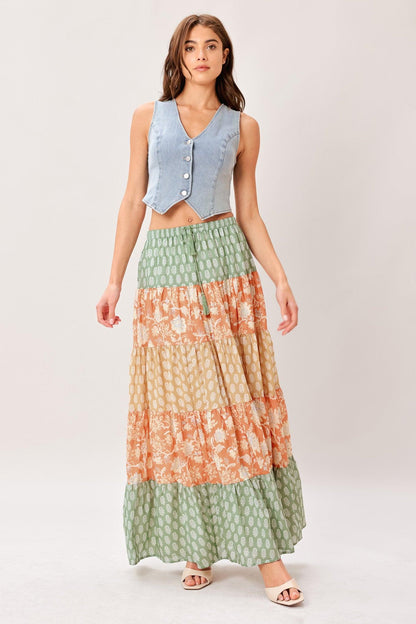 TERRA FLOW MIDI PRAIRIE SKIRT Flying Tomato