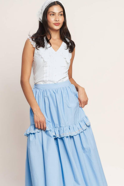 YOU’RE GOING TO LOVE WOVEN MIDI SKIRT Flying Tomato