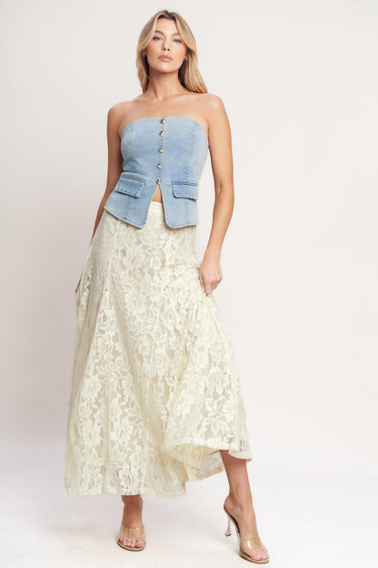 BALLET MUSE WOVEN LACE SKIRT Flying Tomato