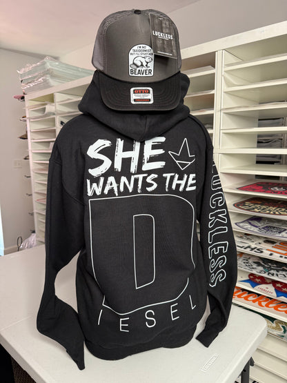 She Wants the Diesel Hoodie Luckless Outfitters