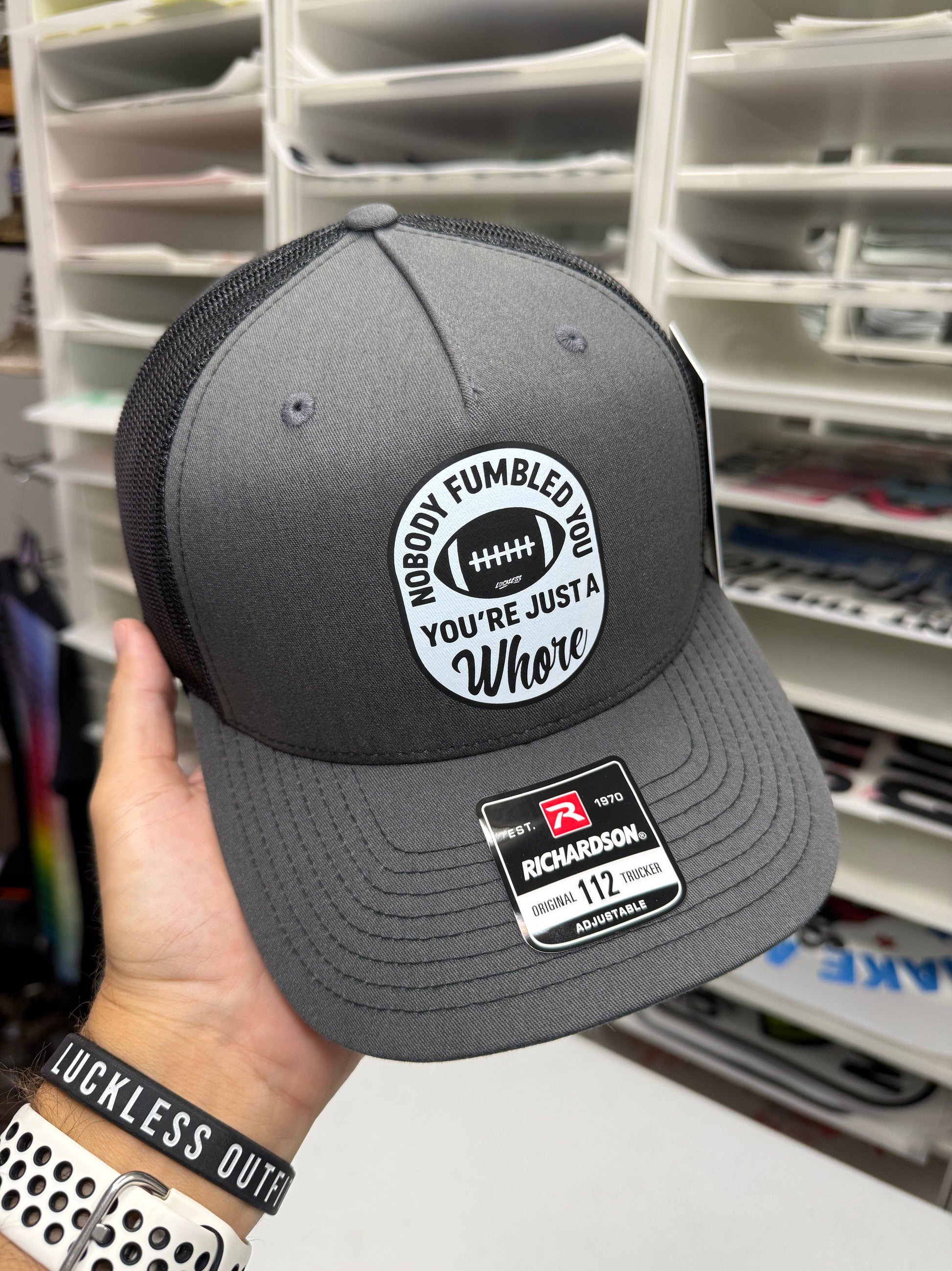 Nobody Fumbled You Trucker Hat Luckless Outfitters