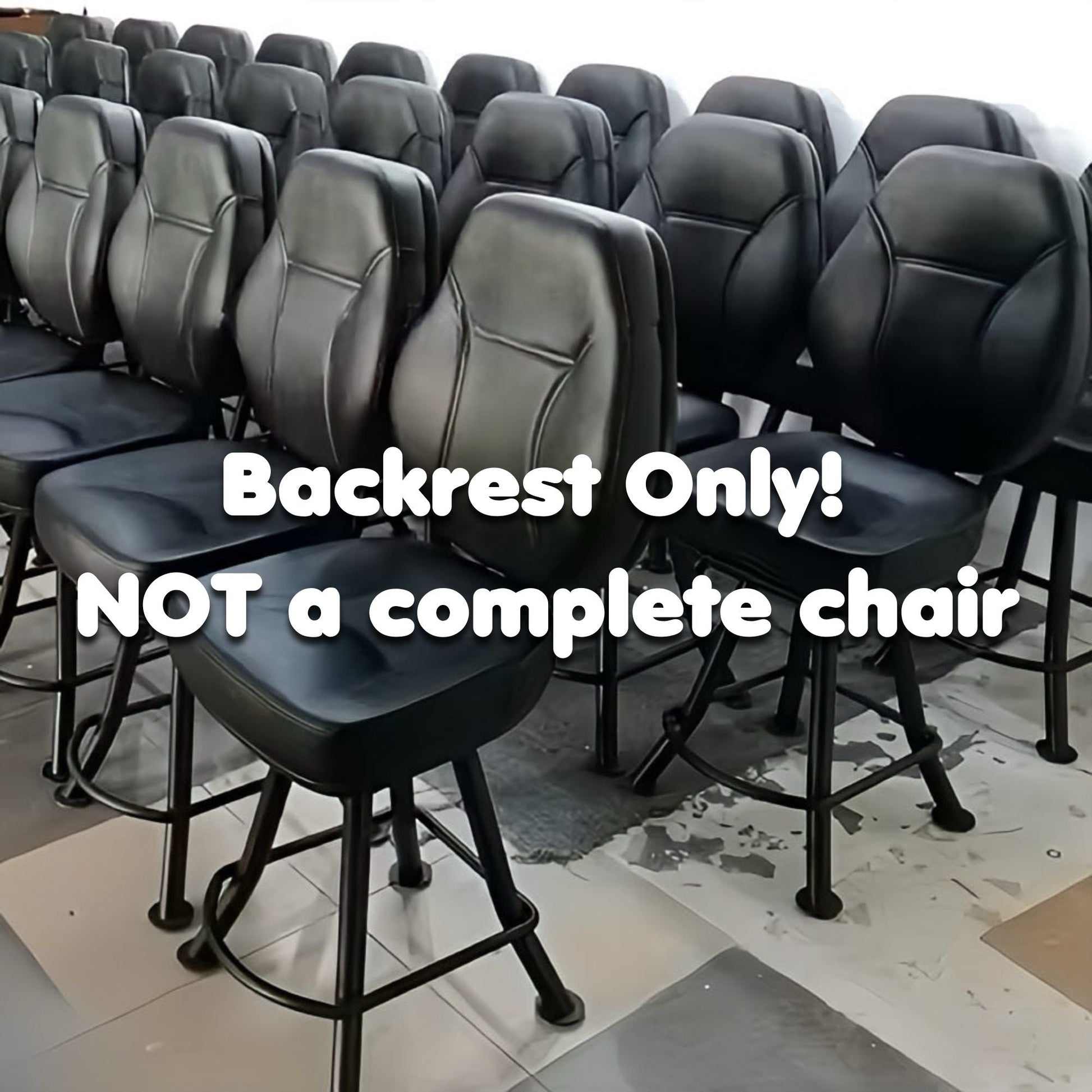 BACKREST (2 PACK) For Stool or Chair Backrest Piece ONLY (not a chair) Black K333 PayWut