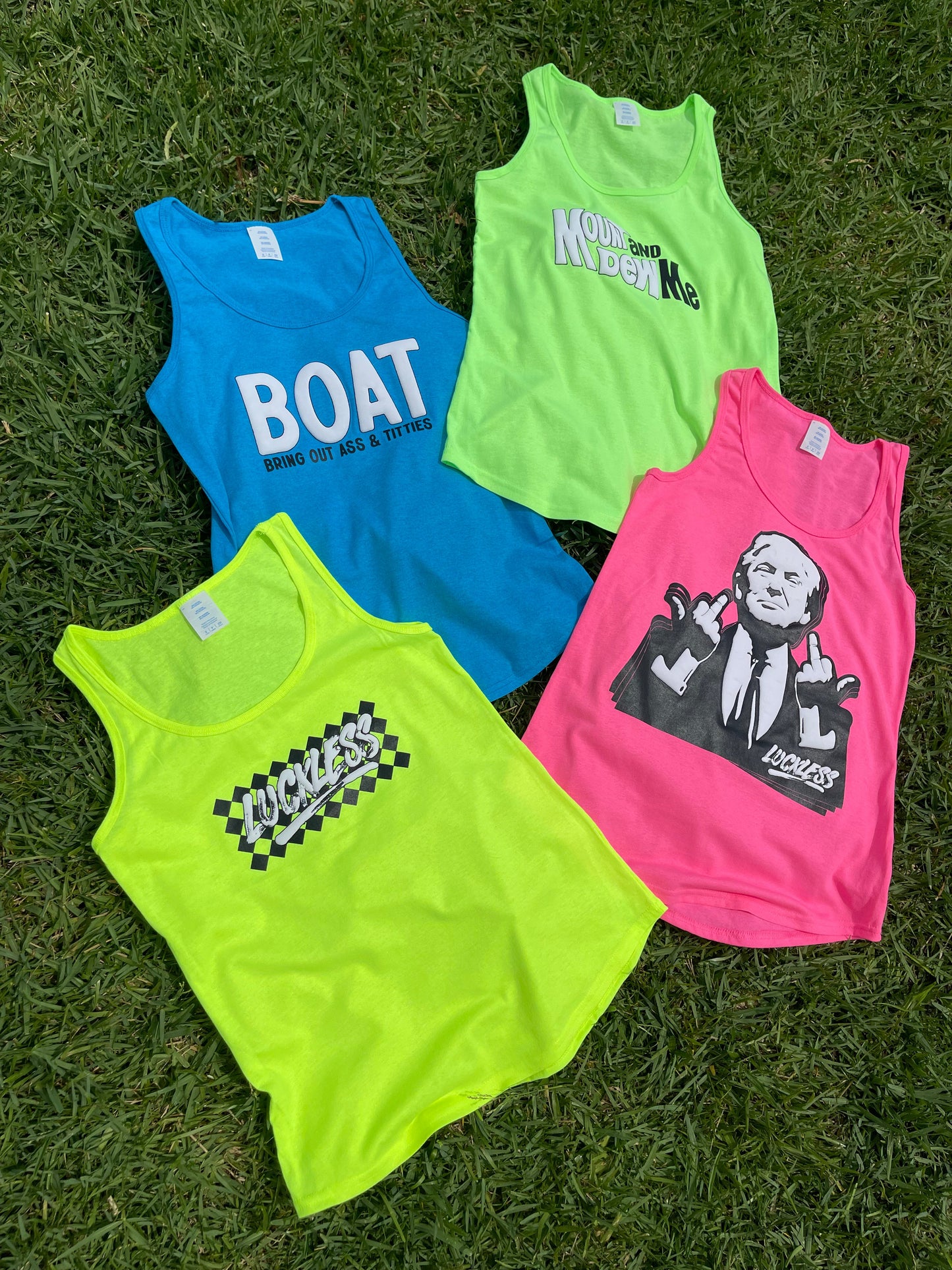 Mount and Dew Me Tank Luckless Outfitters