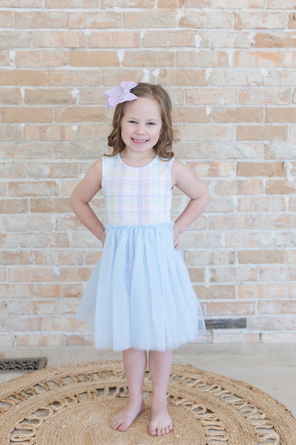 Pastel Prep - Tulle Twirl Dress Blush Lotus