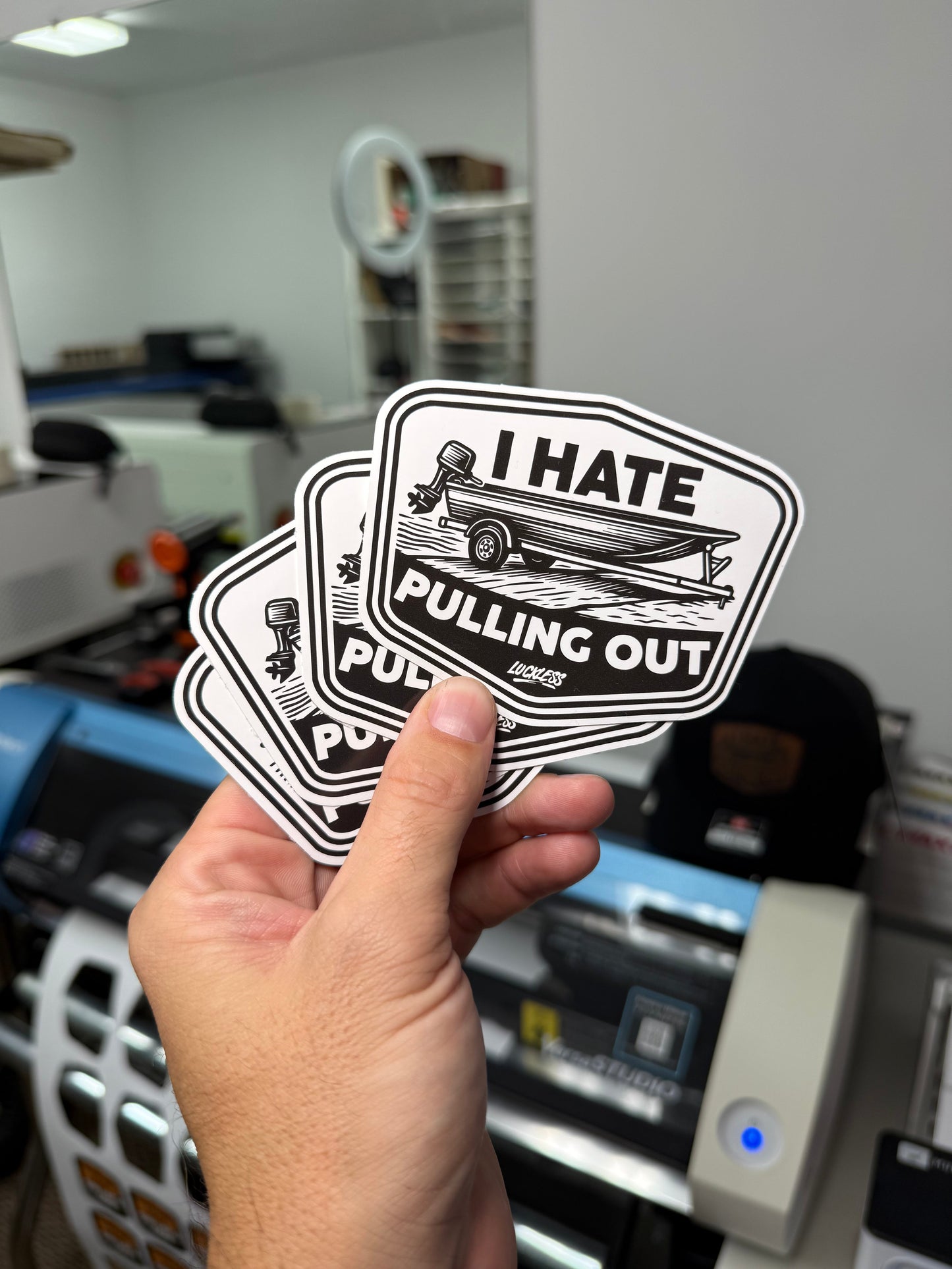 I Hate Pulling Out Sticker Luckless Outfitters
