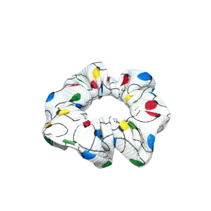 Mini White Lights Christmas Bullet Scrunchie Enchanted Scrunch