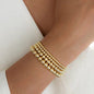 Gold Beaded Bracelet Water Resistant Non Tarnish Deep South Originals