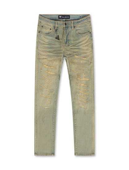 Valabasas Repair Skinny Jean - Vintage Wash Denim Exchange