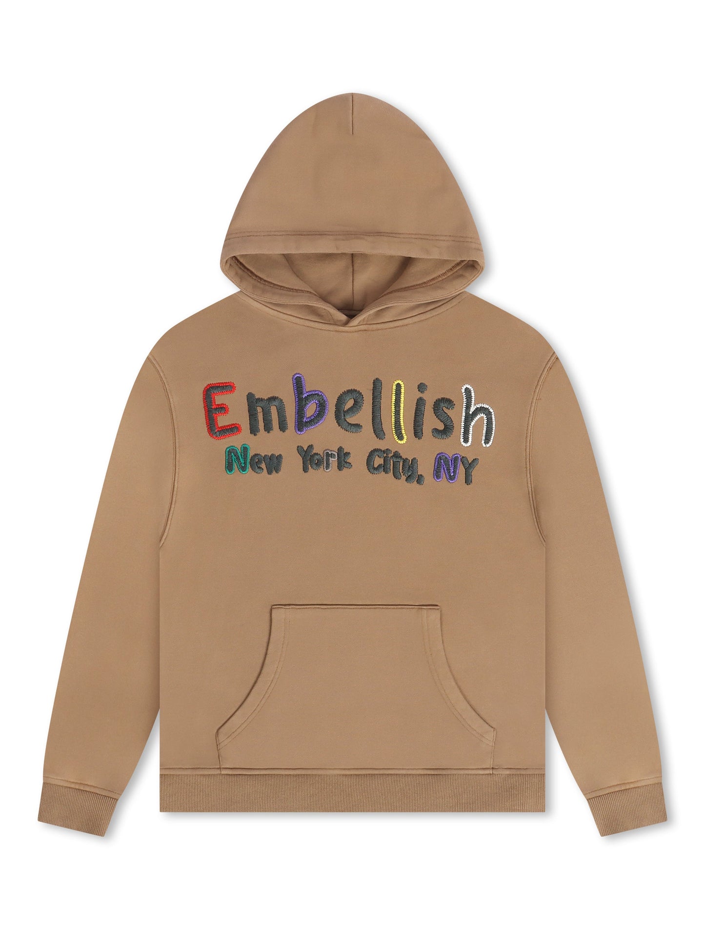Embellish Colors Hoodie - Mocha Denim Exchange