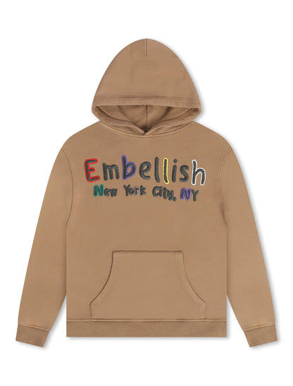 Embellish Colors Hoodie - Mocha Denim Exchange