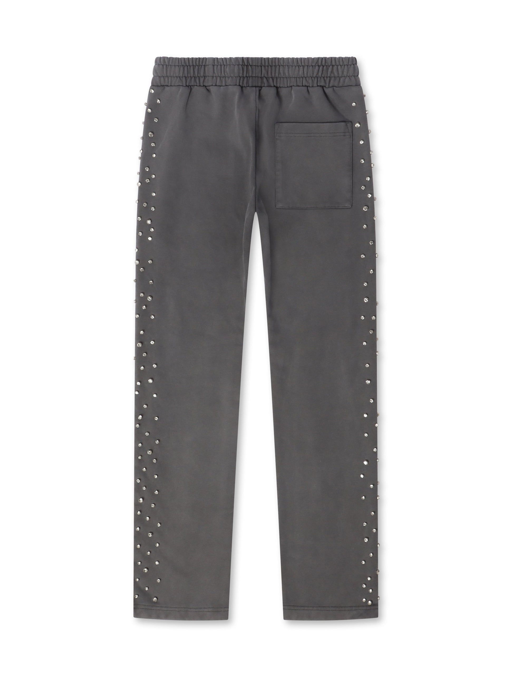 Embellish Ice Lounge Rhinestone Sweatpants - Slate Denim Exchange