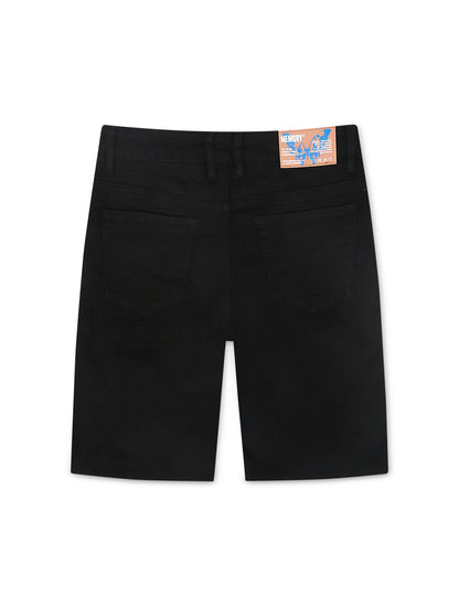 Memory Lane Monogram Denim Short - Black Rinse Denim Exchange