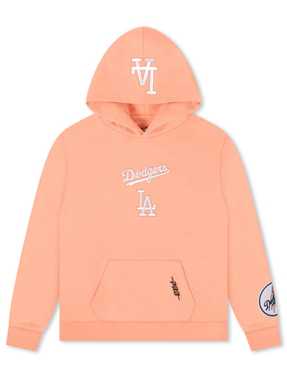 Pro Standard La Dodgers Wingspan Drop Shoulder Hoodie - Guava Denim Exchange