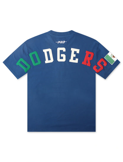Pro Standard Los Angeles Dodgers Mexico Wingspan Tee - Blue Denim Exchange