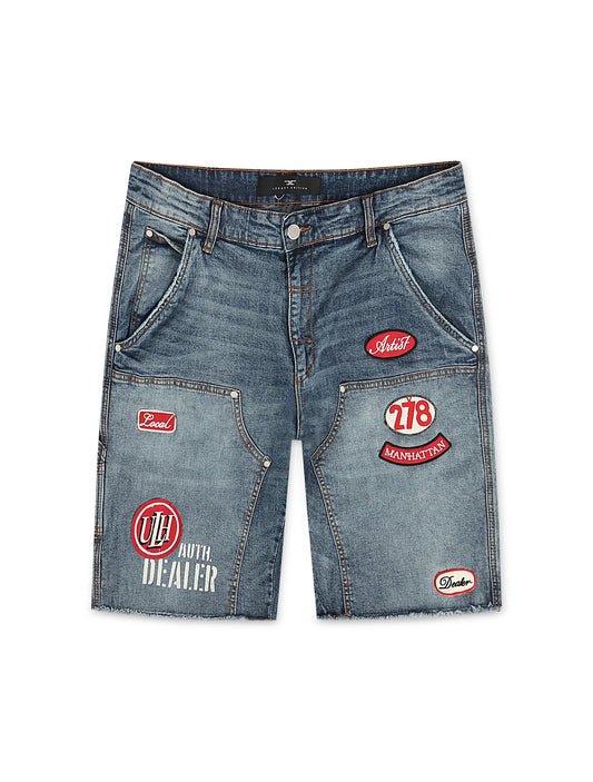Jordan Craig Local Dealer Jean Shorts - Aged Wash Denim Exchange