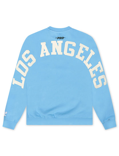 Pro Standard LA Dodgers Wingspan Drop Shoulder Crewneck - University Blue Denim Exchange
