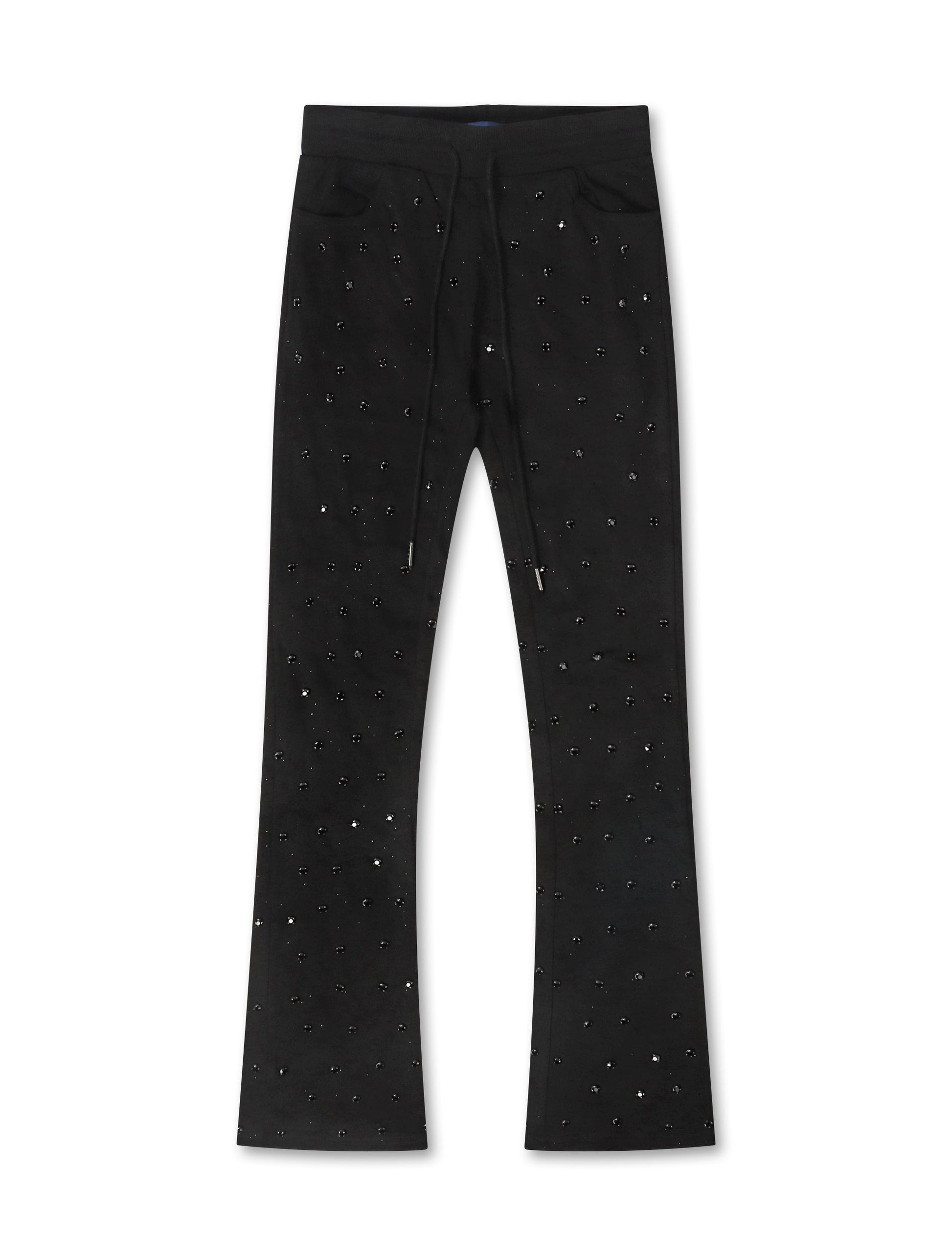 Rebel Denim Diamond Sweatpants - Jet Black Denim Exchange