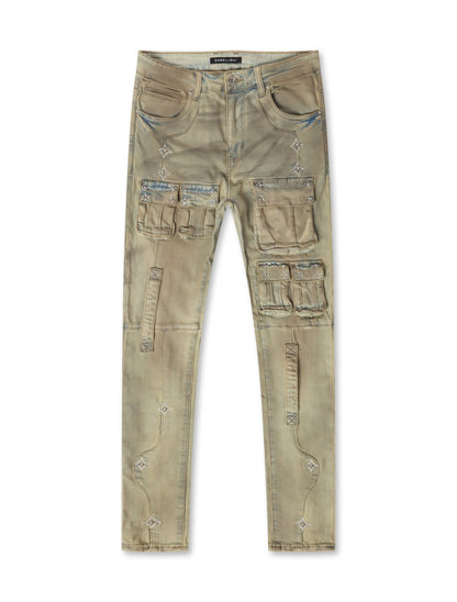 Embellish Canus Cargo Denim - Sand Wash Denim Exchange