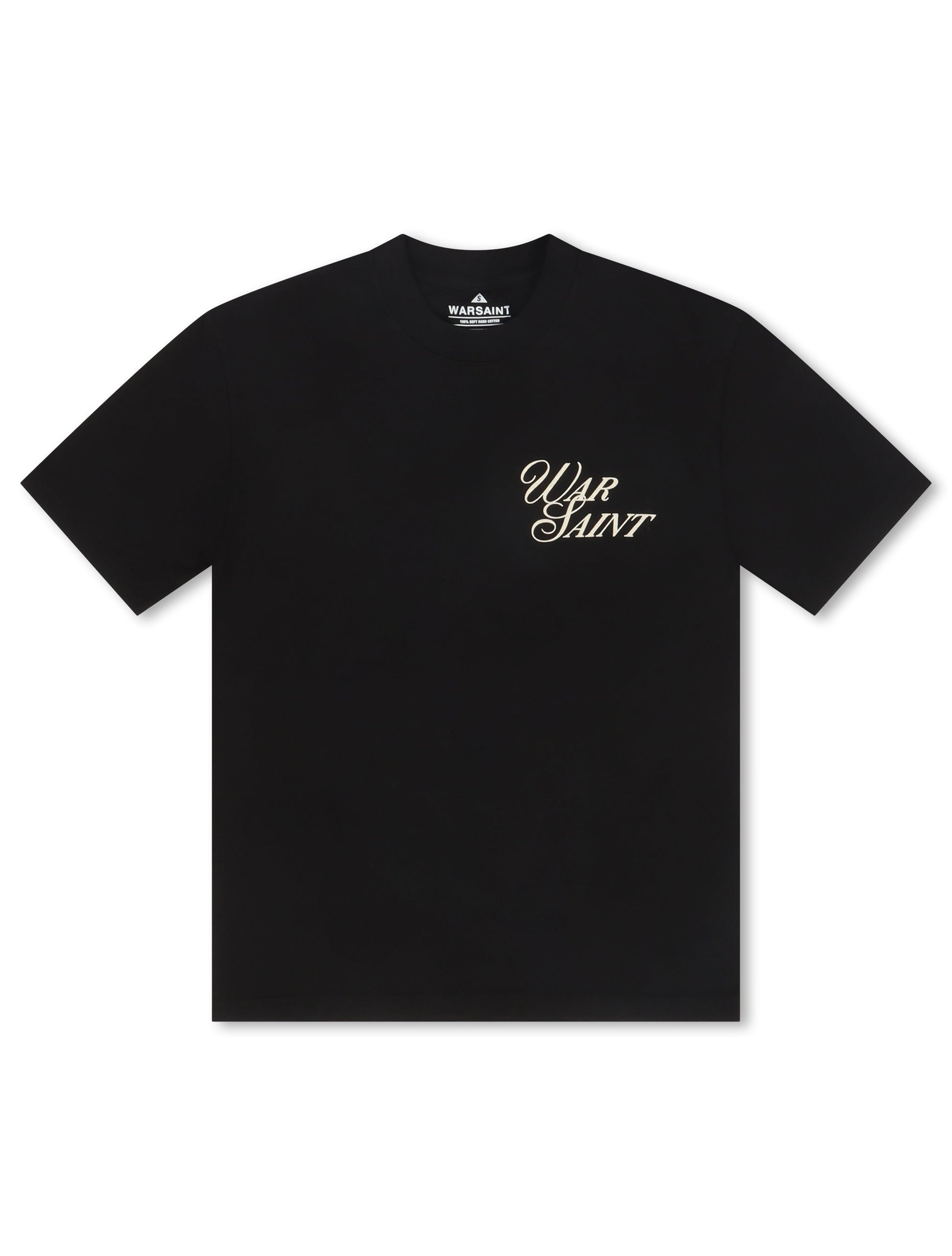 Warsaint Script Statement Tee - Black Denim Exchange